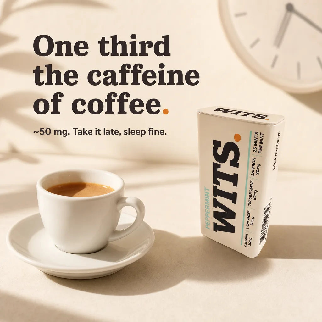One third the caffeine of coffee