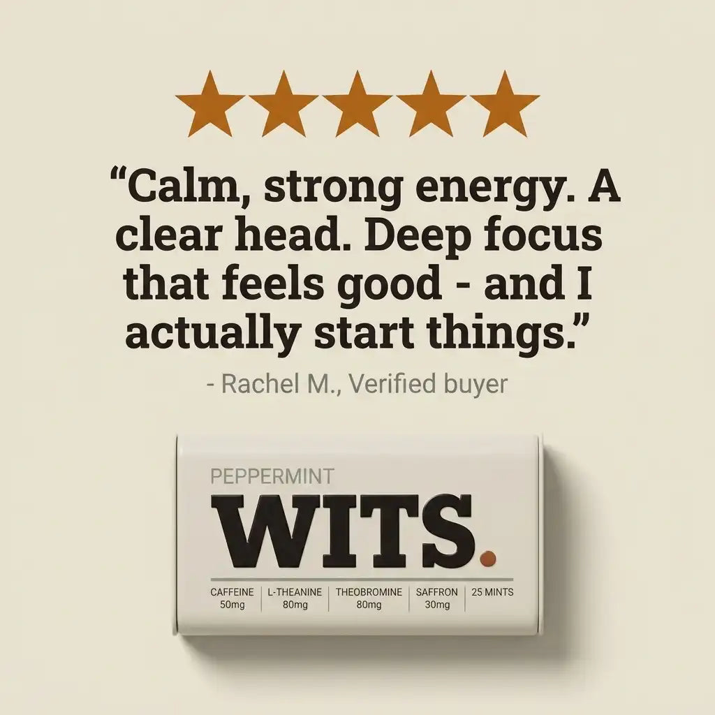 Five star review: calm strong energy, clear head, deep focus